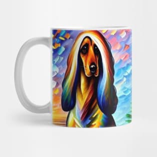 Afghan Hound Enjoying Nature Mug